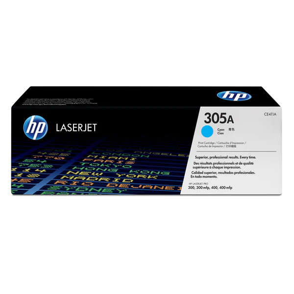 Hp LaserJet Pro 300,400mfp Original Cyan Toner Cartridge 305A