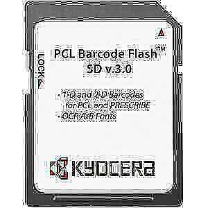 Kyocera SD version of PCL Barcode Flash ver 3.0 Original