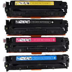 Hp Pro CM1415 Compatible Value Pack Toner Cartridges 128A