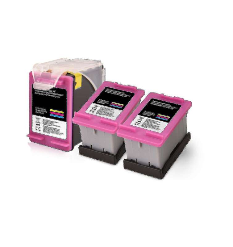 HP DeskJet 3787 Compatible 3PACK Tri-Colour Ink Cartridges 652XL