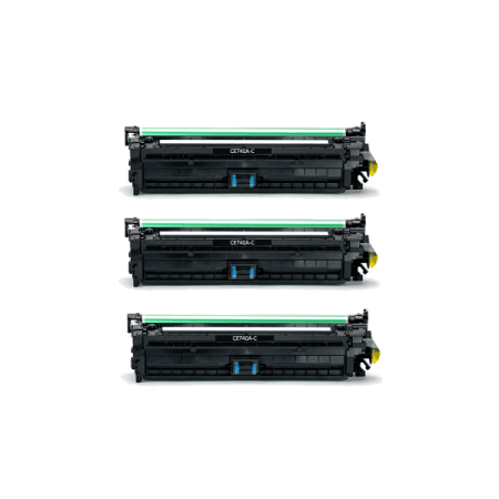 Hp CP5225dn Compatible 3Pack Black Toner Cartridges CE740A /307A