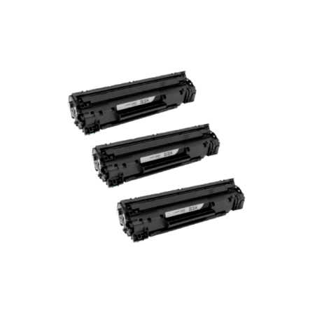 HP LaserJet Pro M225, M201 Compatible Black Toner Cartridges X 3 Pack 83X