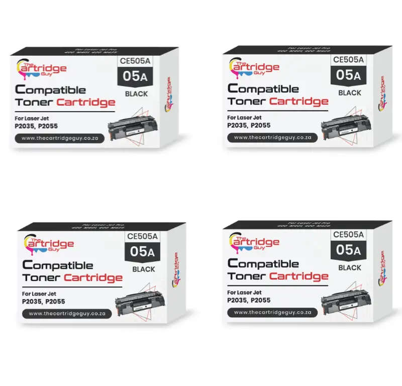 HP P2035/p2055 Compatible 4Pack Black Toner Cartridges 05A