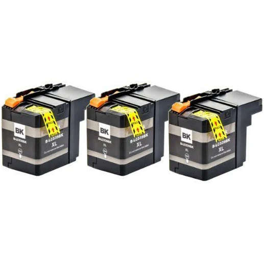 Brother DCP-J100, DCP-J105 Compatible 3PACK Black Ink Cartridge LC-539XL