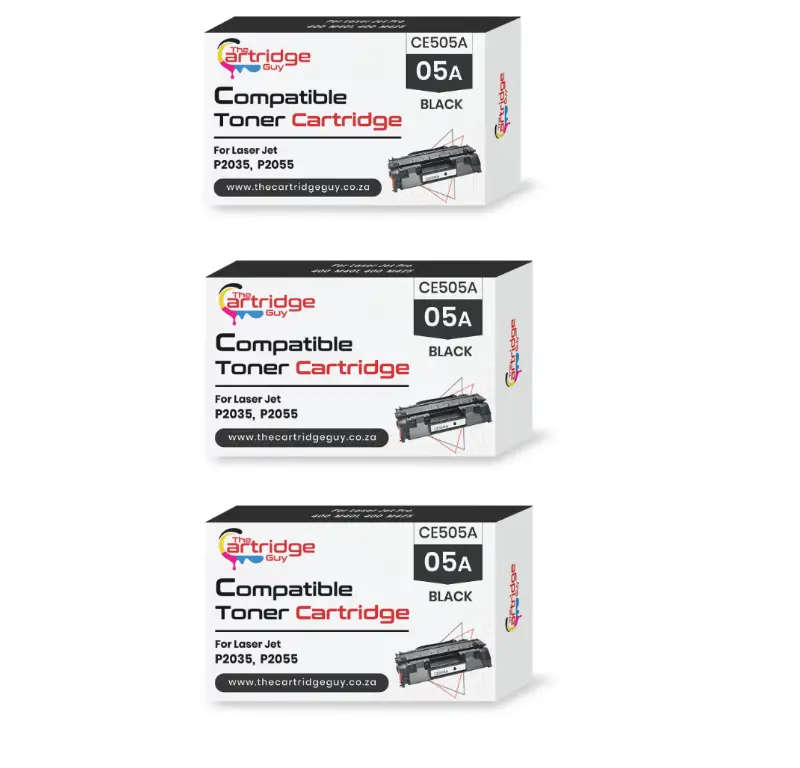 Hp LaserJet P2035/p2055 Compatible 3PACK Black Toner Cartridges 05A