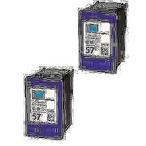 HP Deskjet 450 5150/5550k Compatible 2-Pack Tri-Color Ink Cartridge 57