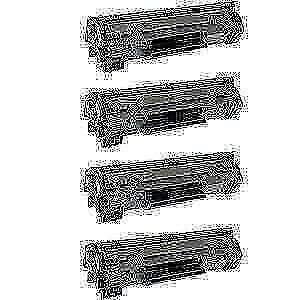 HP Pro M1536dnf MFP Compatible 4 Pack Black Toner Cartridges CE278A/78A