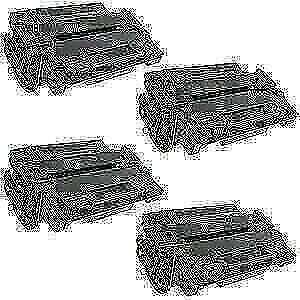 HP LaserJet M525 ,MFP M525c Compatible High Yield 4 Pack Black Toner Cartridges 55X