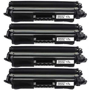 Hp MFP CF217A , M130fw Compatible Black 4 Pack Toner Cartridge 17A