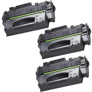 Hp LaserJet P2014,P2015 Compatible 3 Pack Black Toner Cartridges 53A