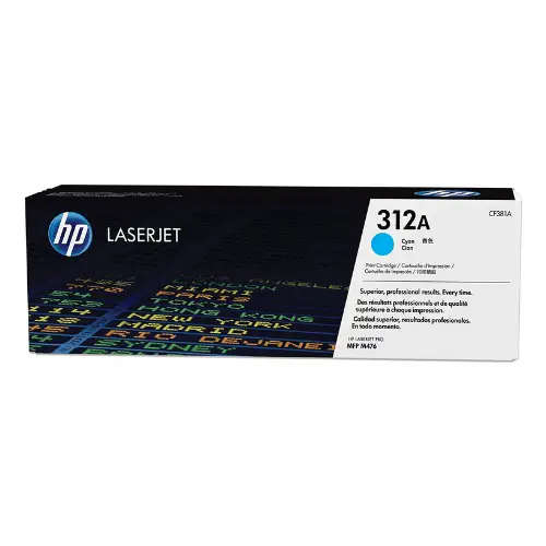 HP LaserJet M476 ,MFP M476dn Original Cyan Toner Cartridge 312A
