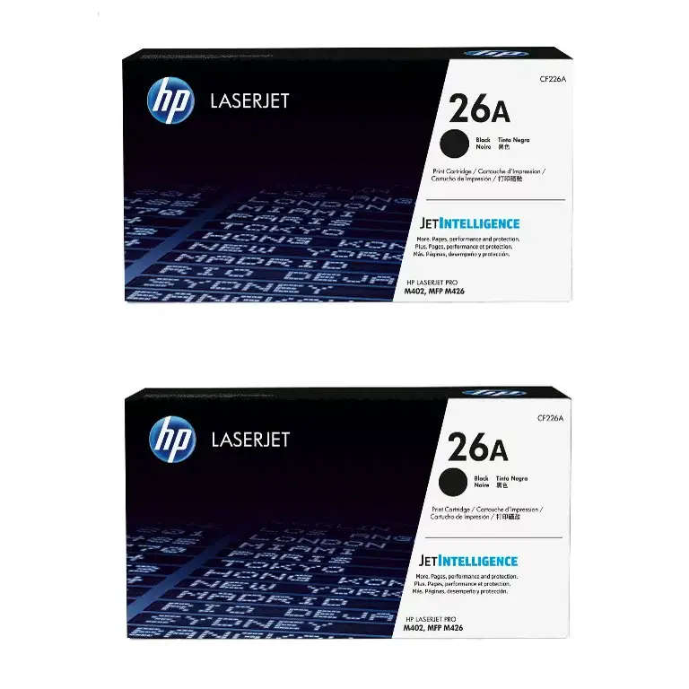 HP Pro M402, M426 Original 2Pack Black Toner Cartridge 26A