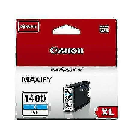 Canon MB2040/MB2140 Original Cyan Ink Cartridge PGI-1400XL