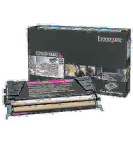 Lexmark C736DN 736DTN Original Magenta Toner Cartridge C736H1MG