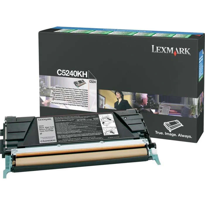 Lexmark C 524, 524DN Original Black High Yield Toner Cartridge C5240KH
