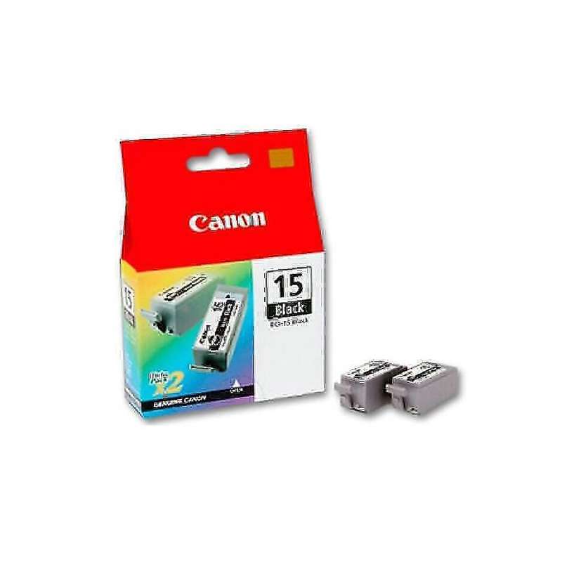Canon iP90v, iP90, Original Black Ink Cartridge Twinpack BCI-15