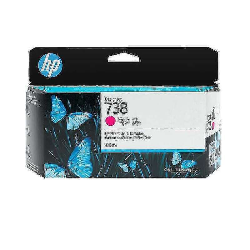 Hp 498N6A Original Magenta DesignJet 130-ml Ink Cartridge 738