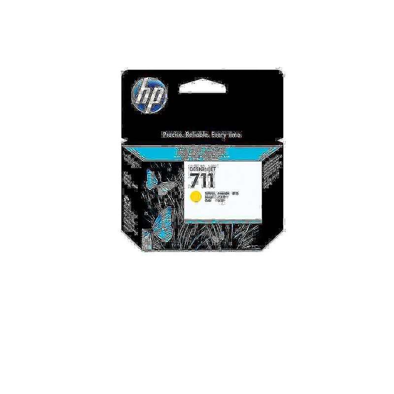 Hp T120, T520 Original Yellow DesignJet 29-ml Ink Cartridge CZ132A/711