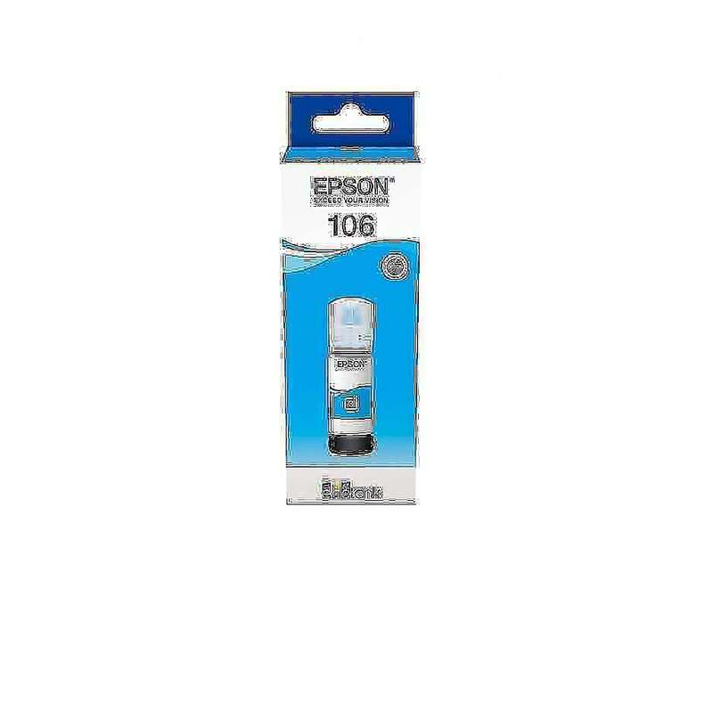 Epson 106 Original Tank Cyan ink bottle C13T00R240