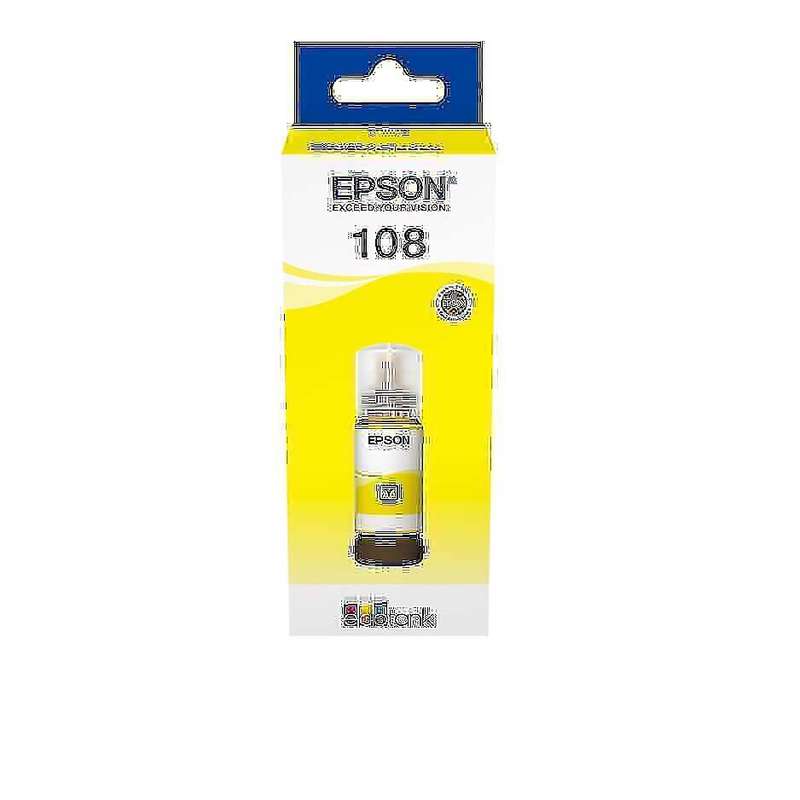 Epson 108 Original Tank Yellow 70-ml ink bottle C13T09C44A