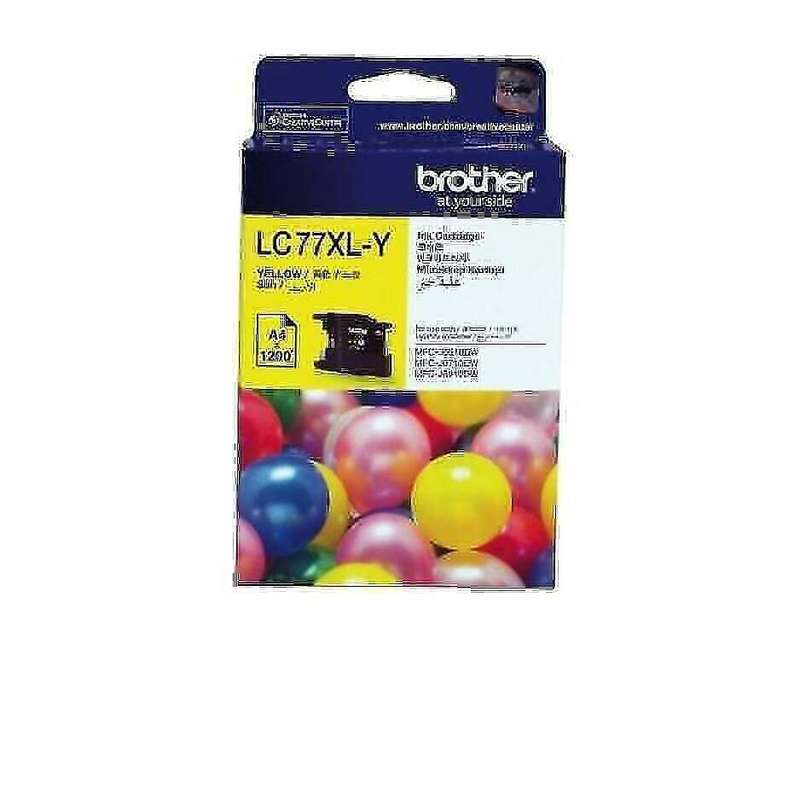 Brother LC77XL-Y Original Yellow High Yield Ink Cartridge MFCJ6510DW