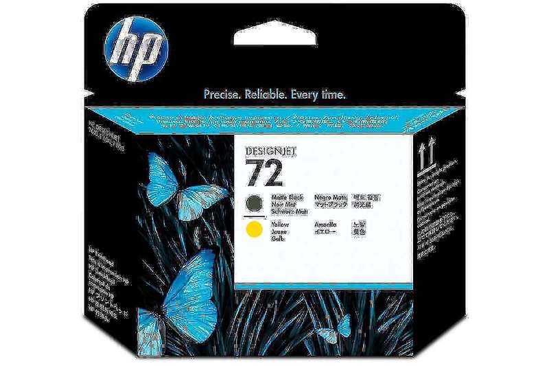 Hp T620 ,T770 Matte Black and Yellow DesignJet Printhead-C9384A/72