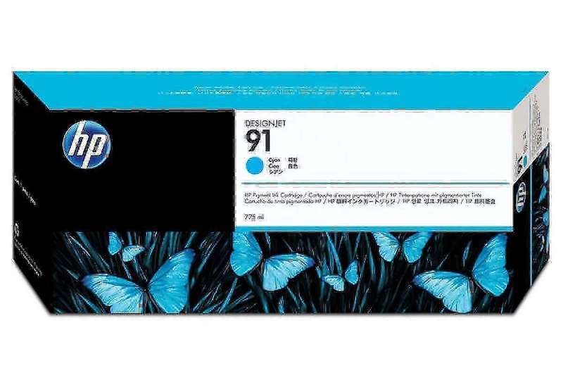Hp Z6100 Original Cyan DesignJet 775-ml Ink Cartridge with Vivera Ink C9467A/91