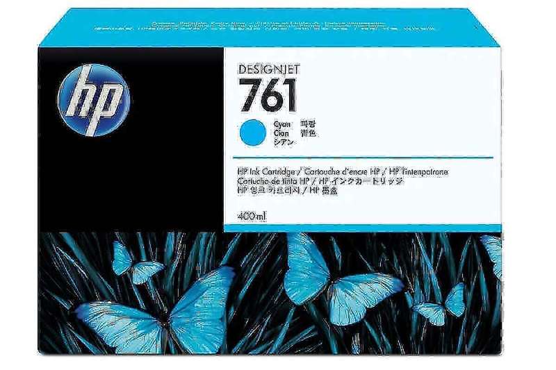 Hp T7100 Original Cyan DesignJet 400-ml Ink Cartridge CM994A/761