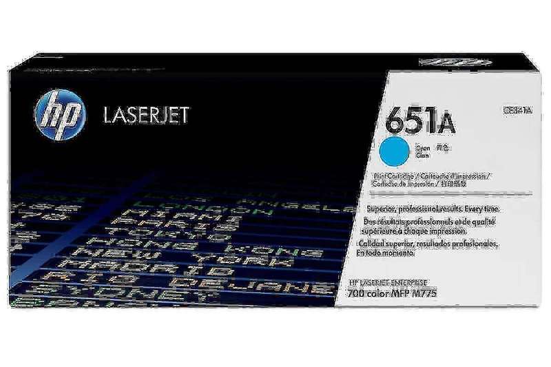 Hp CE341A Original Cyan Toner Cartridge 651A