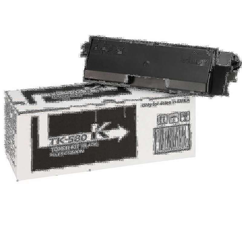 Kyocera TK-580 Original Black Toner Cartridge 1T02KT0NL0