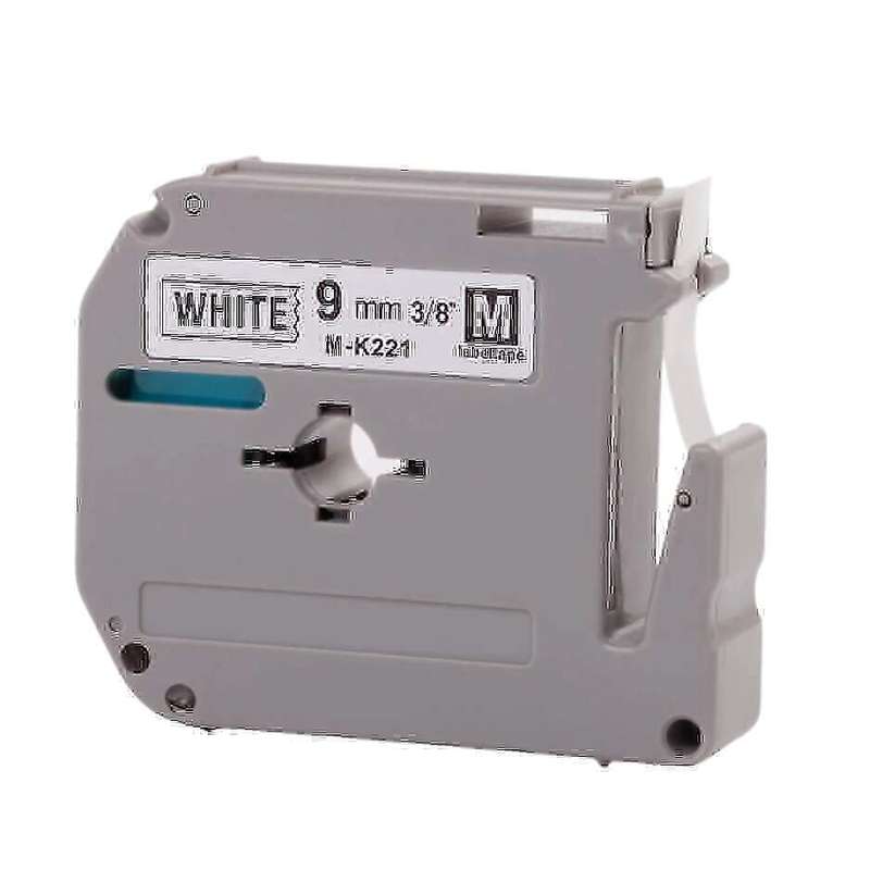 Brother M-K221 Compatible Black On White Label M/MK Tape - 9mm/8m