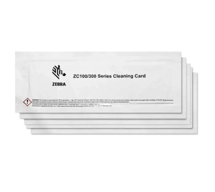 Zebra ZC100/ZC300 Cleaning Card Kit - 5 Cards