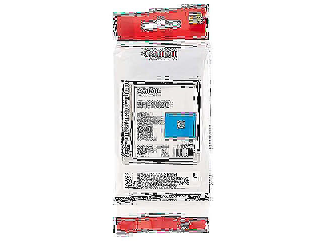 Canon PFI-102C Original Cyan Printer Ink Tank Cartridge 0896B001