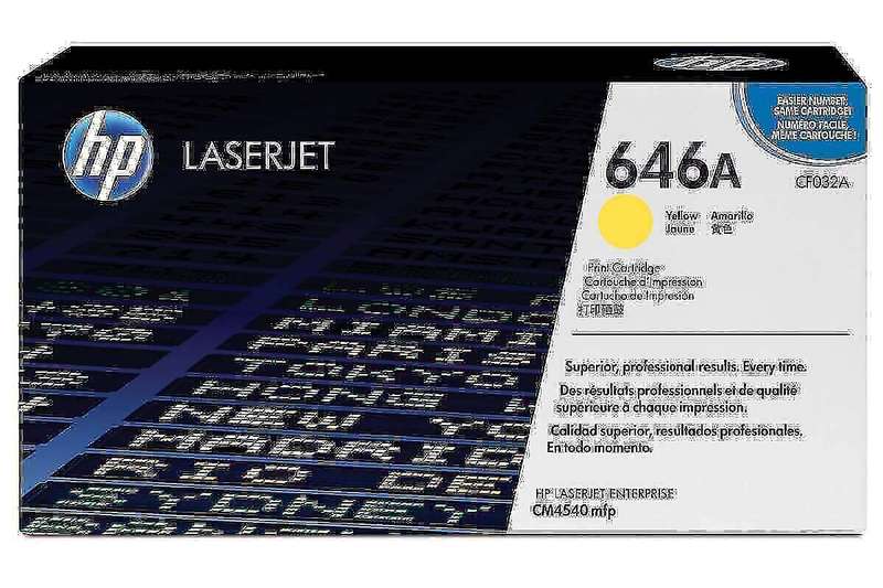 Hp CF032A Original Yellow Toner Cartridge 646A