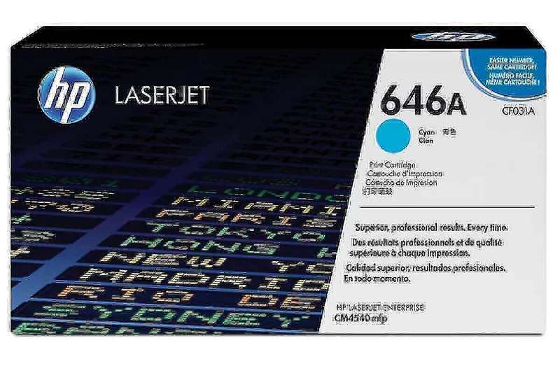 Hp CF031A Original Cyan Toner Cartridge 646A