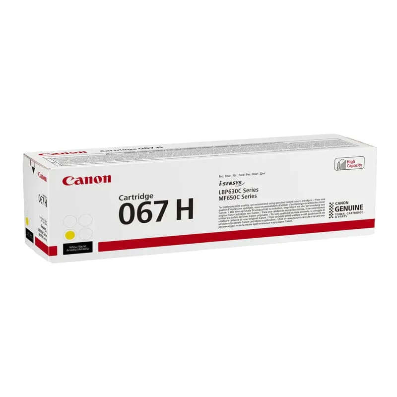 Canon 067H Original Yellow High Yield Toner Cartridge 067