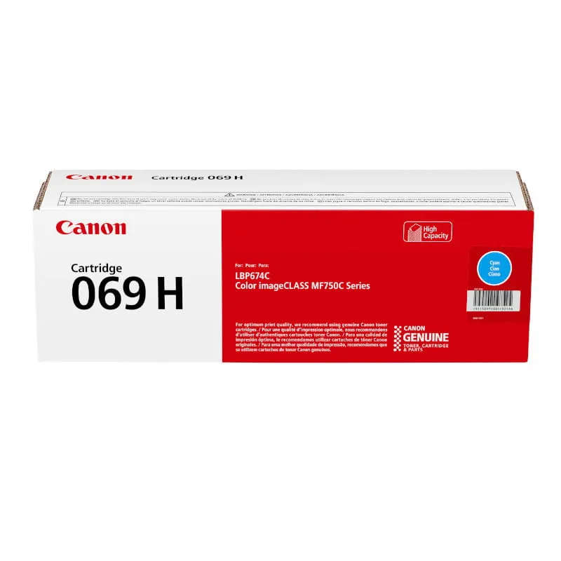 Canon 069H Original Cyan High Yield Toner Cartridge 069