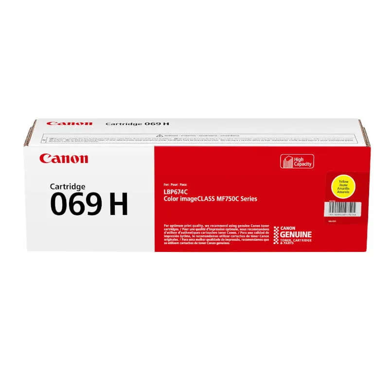 Canon 069H Original Yellow High Yield Toner Cartridge 069