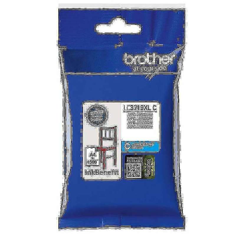 Brother MFCJ2330DW Original Cyan High Yield Ink Cartridge LC3719XL