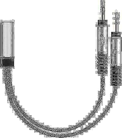 Geekria Nylon Braided Headset Y Splitter Adapter, Headphones Splitter Cable for PC Computer, Note...