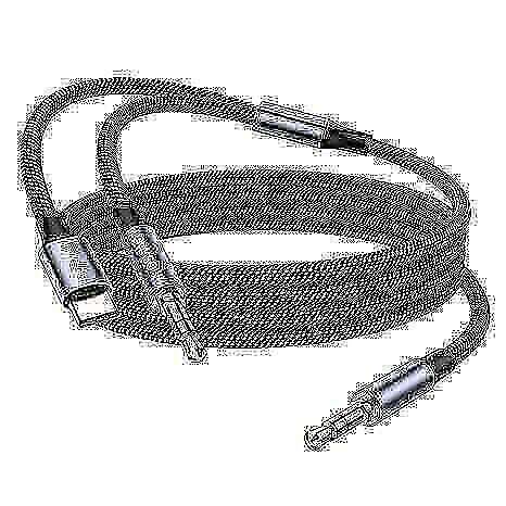 MOSWAG 2 in 1 3.5mm Aux Cable to 1.5mm Audio Aux Jack Cable 3.28FT/1M with Type C to AUX Cable Au...