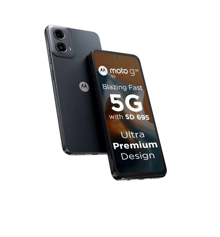 Motorola G34 5G 128GB- Charcoal Black