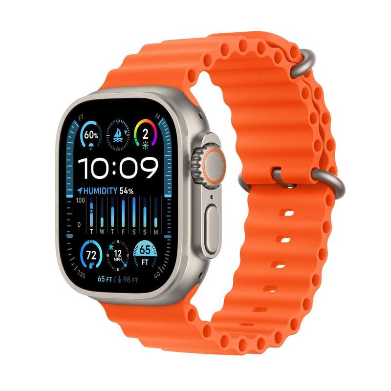 Apple Watch Ultra 2 49mm Titanium Case with Ocean Strap