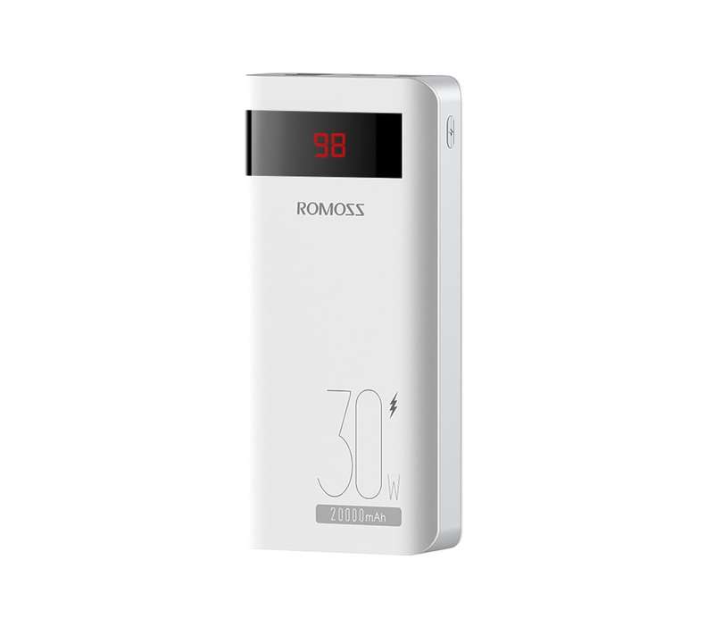 Romoss Sense 6PS Pro 20000mAh 30W Fast Charge Power Bank  White