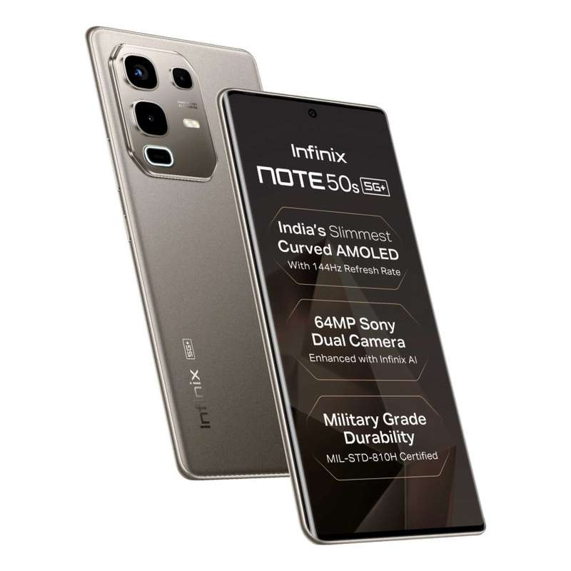 Infinix Note 50s 5G+ (Titanium Grey, 128 GB)  (6 GB RAM)