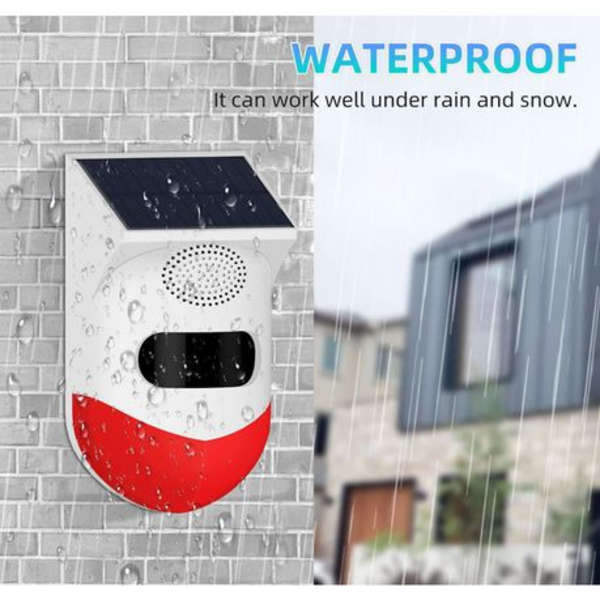 Solar PIR Sound and Light Alarm -Out Door