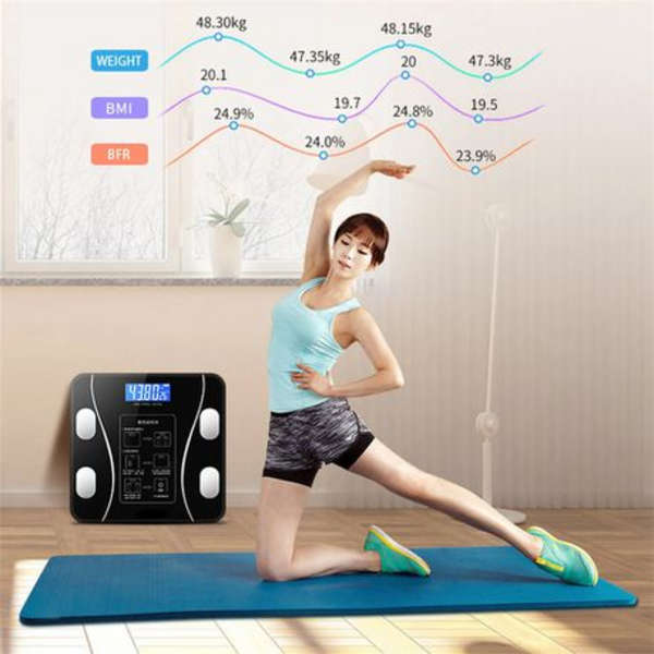 DH - Health Intelligent Bluetooth Body Fat Scale - Black