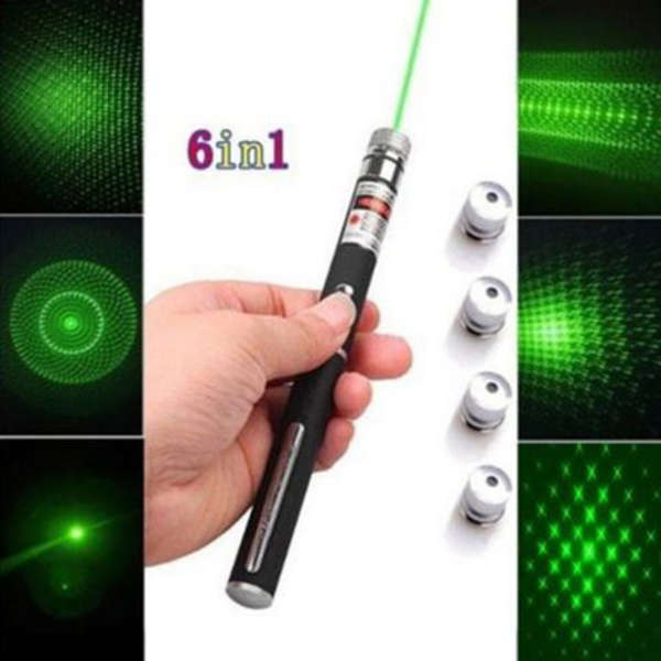 6 in 1 Green Laser Pointer With Multi Patterns