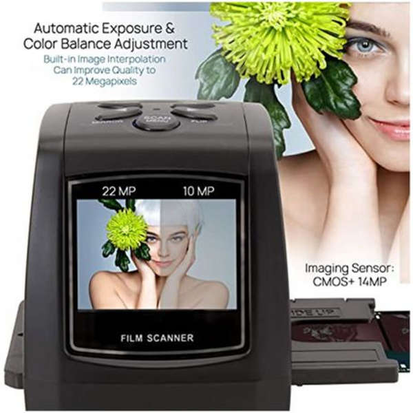 DC 5V Portable Mini Film Scanner and Slide Digitizer USB2.0-Q-SMR1