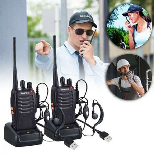 GS Baofeng BF-888S 16-Channel UHF 400-470MHz Walkie Talkie 2 Way Radio 6 Piece